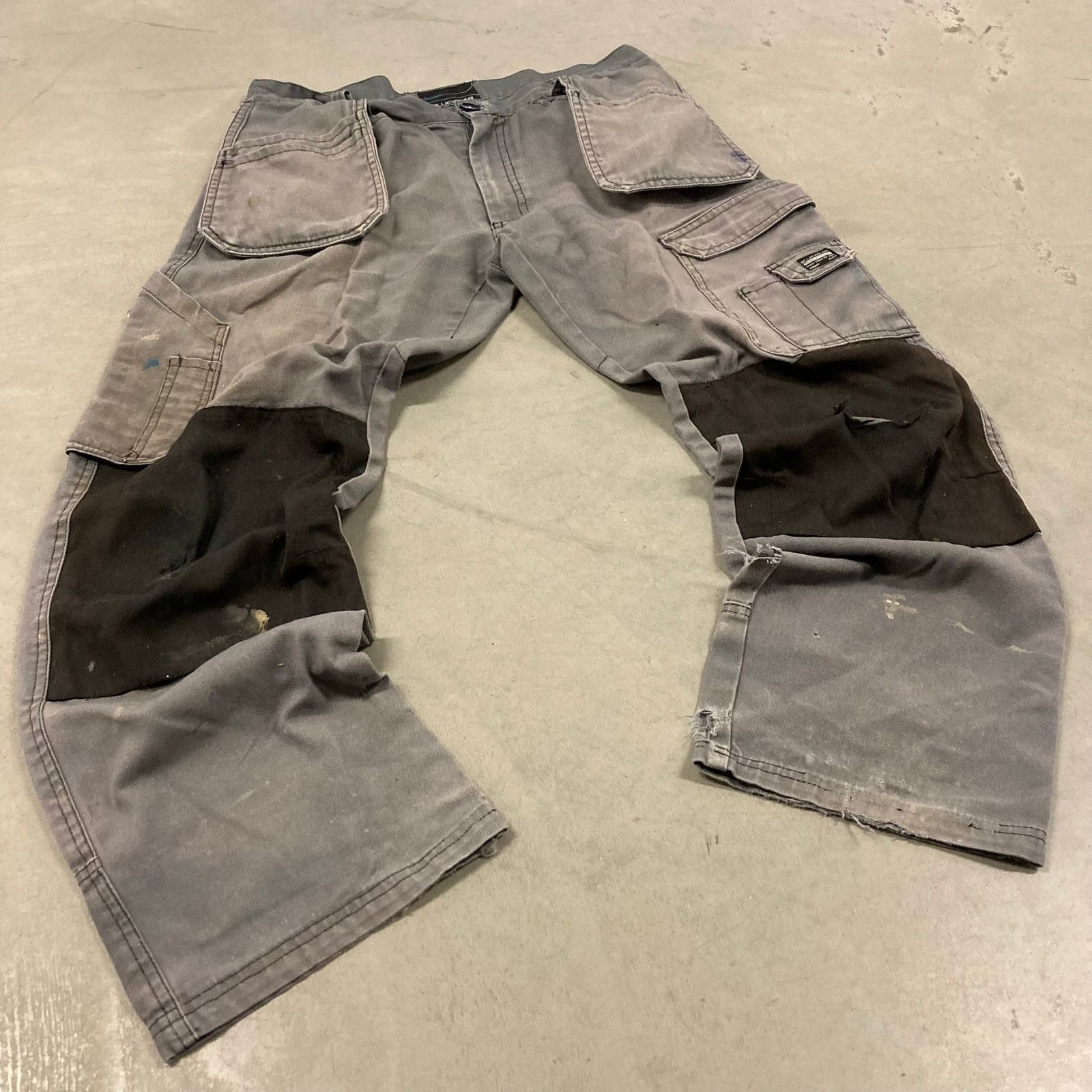 Vintage vintage baggy double knee cargo pants 34x30 Size US 34 / EU 50 - 1 Thumbnail