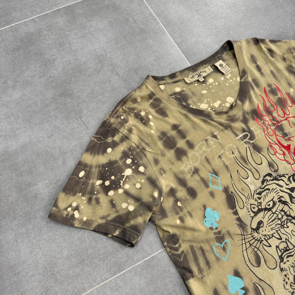 Ed Hardy Ed Hardy by Christian Audigier Tattoo Tiger Y2K Men T-Shirt Size US M / EU 48-50 / 2 - 3 Thumbnail