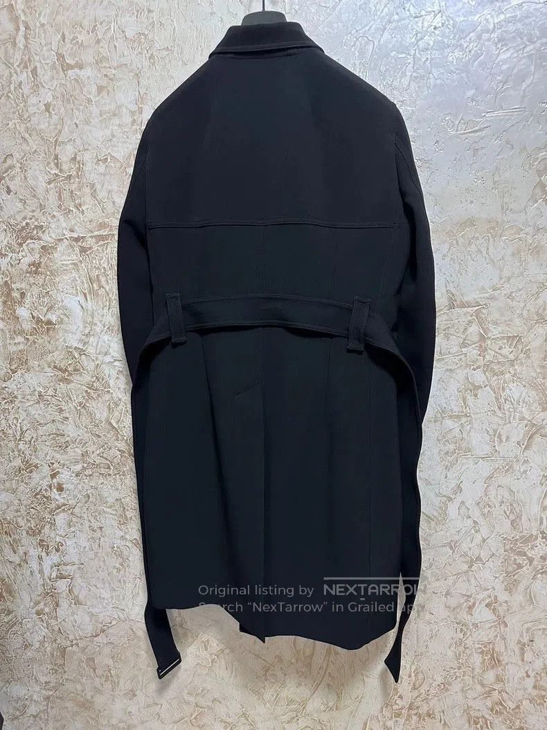 Rick Owens Rick Owens Black Overcoat Trench Coat. Size US M / EU 48-50 / 2 - 4 Thumbnail
