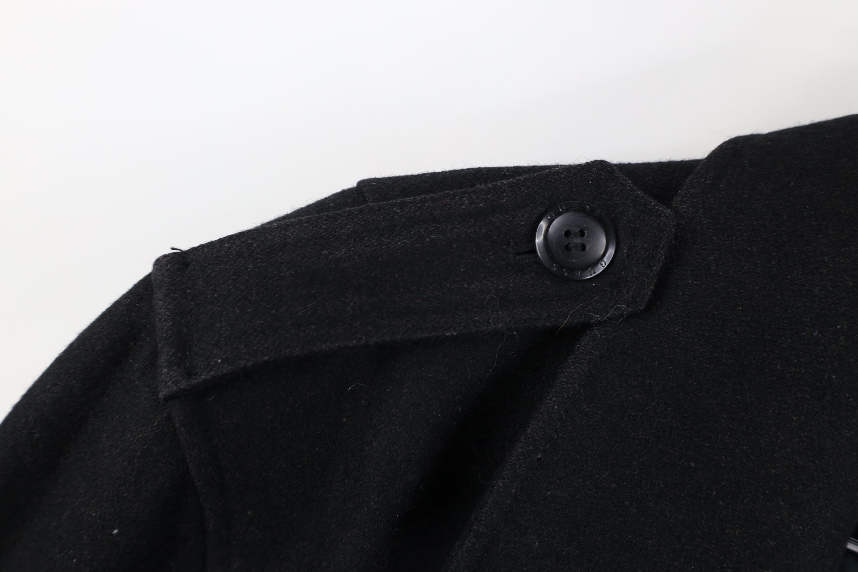 Guess Vintage Y2K Guess Wool Blend Button Peacoat Jacket Black Size US L / EU 52-54 / 3 - 5 Thumbnail