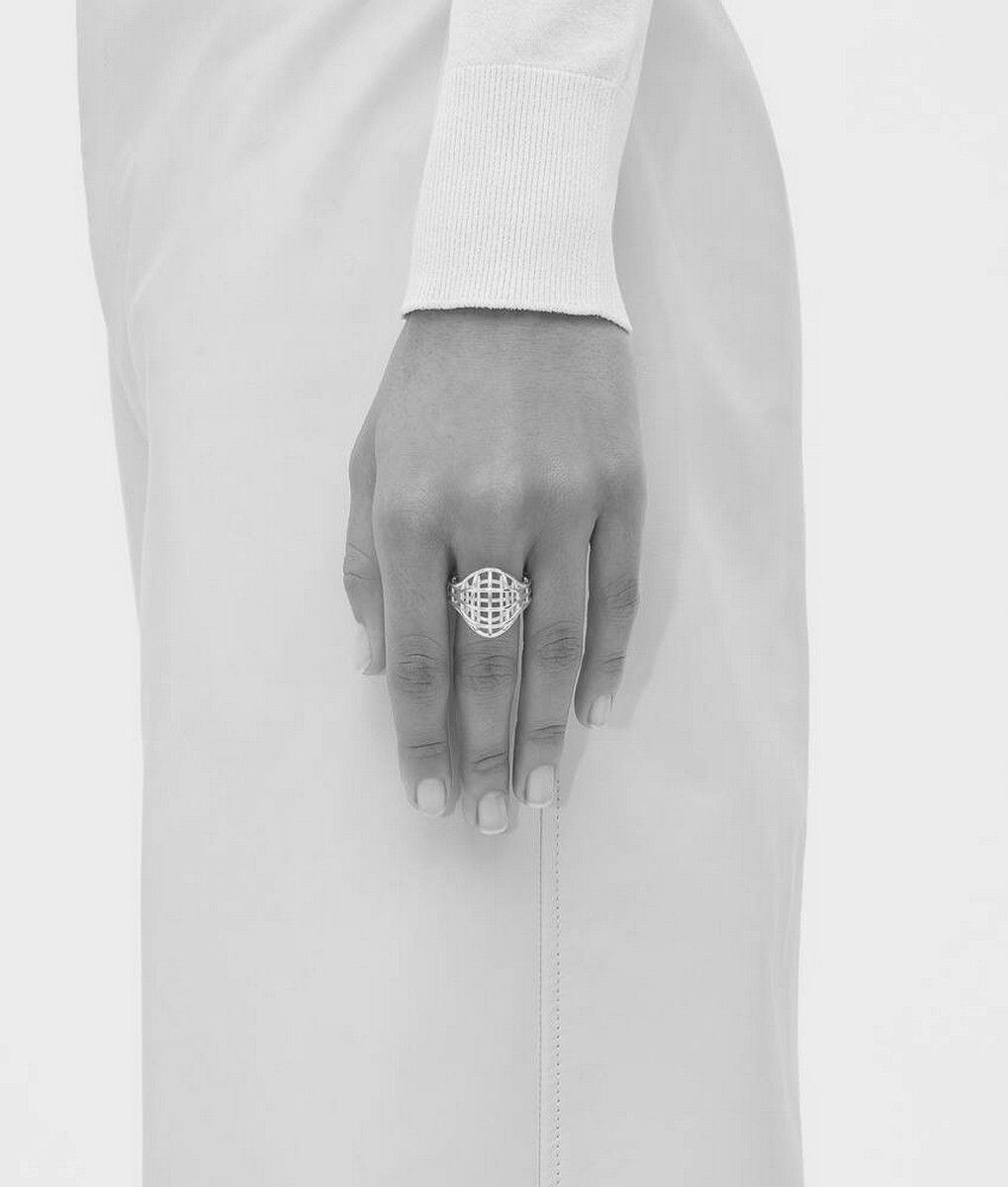 Bottega Veneta BOTTEGA VENETA Outline Sterling silver cage ring 7 15 q Size ONE SIZE - 2 Thumbnail