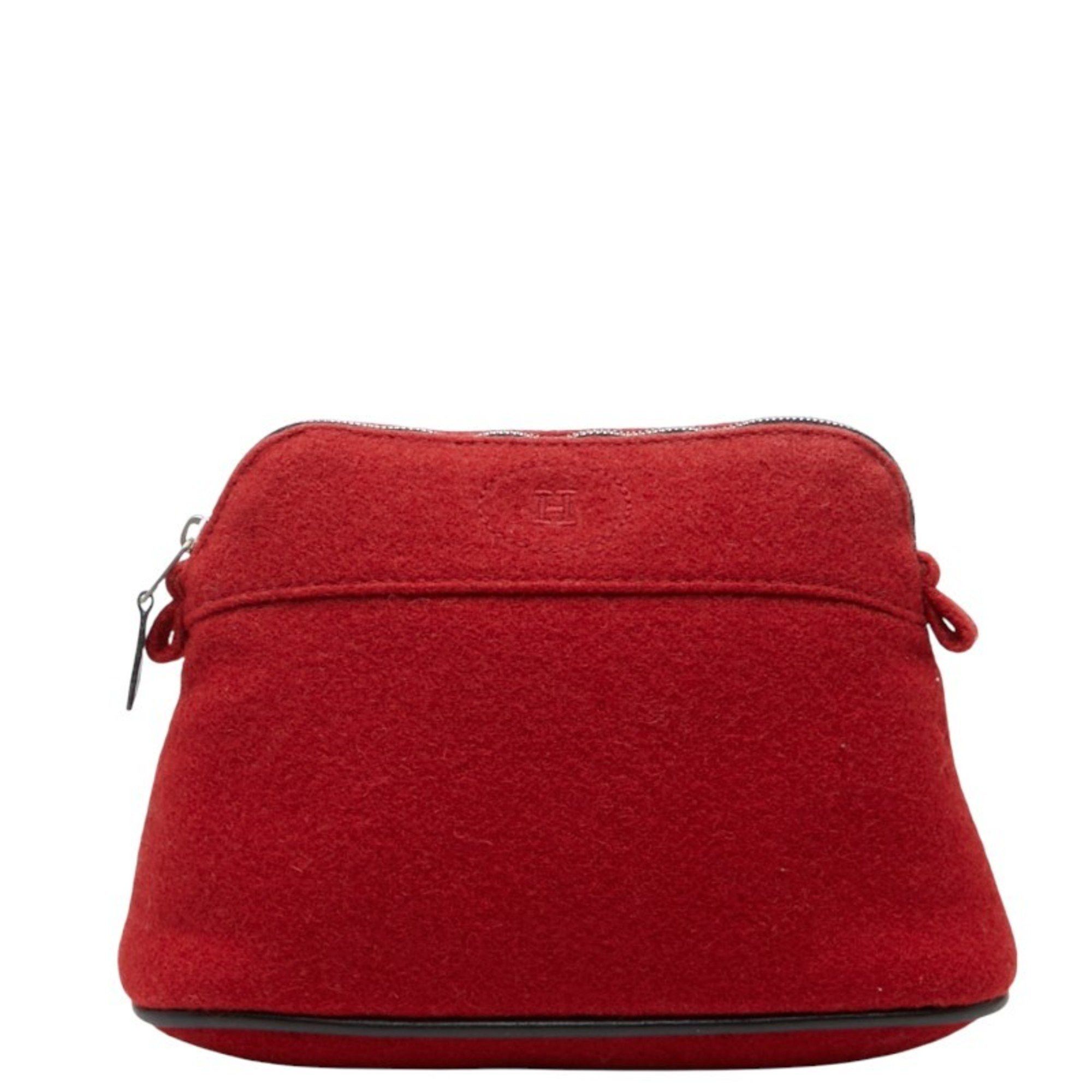 Hermes Hermes Bolide Pouch 20 Red Wool Women's HERMES Size ONE SIZE - 1 Thumbnail
