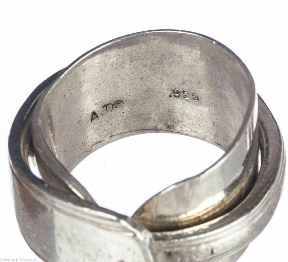 Designer Sterling Silver Butter Knife Ring Silverware Alberto Juan Size ONE SIZE - 9 Thumbnail