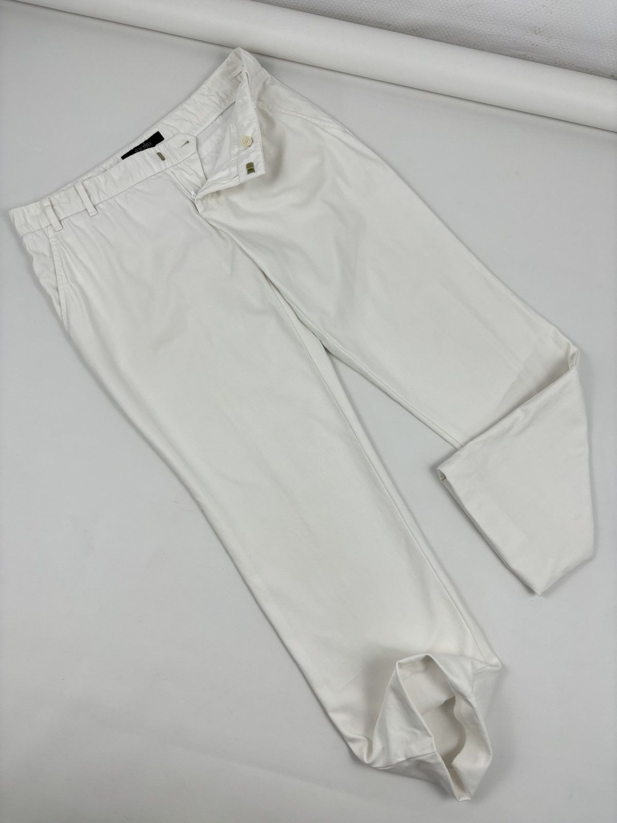 Gucci Rare Y2K TOM FORD Era Archive ITALY Off-White Straight Zip Pocket Pants Trousers Size 27" / US 4 / IT 40 - 8 Thumbnail