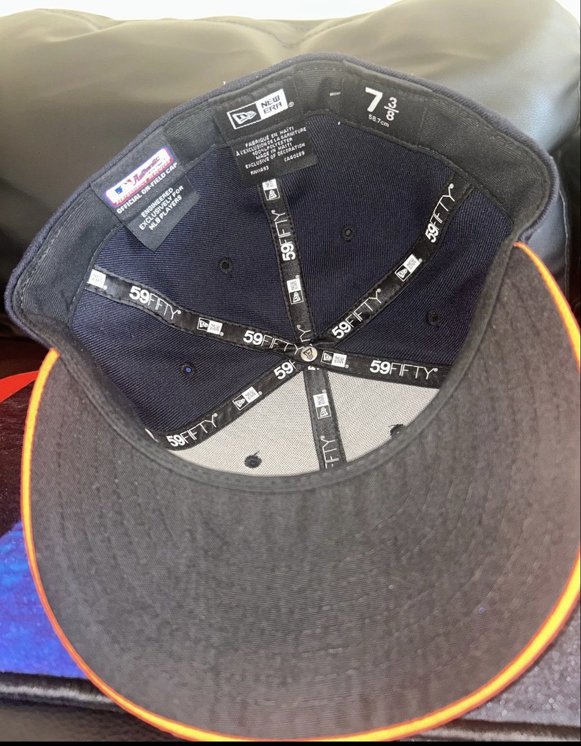 New Era Vintage Houston Astro MLB NEW ERA hat (Sz-7-3/8) Size ONE SIZE - 4 Thumbnail