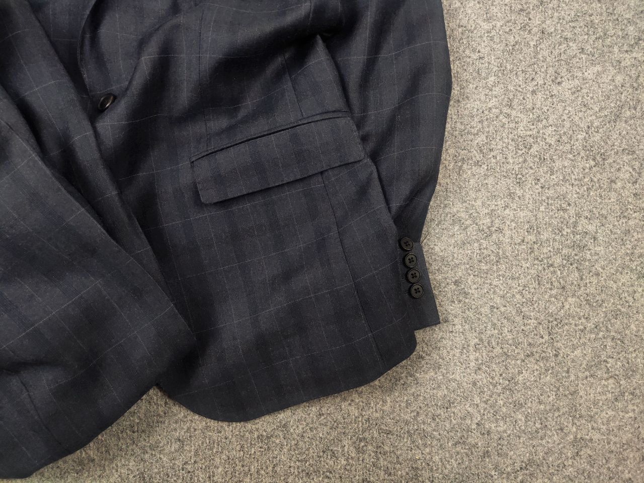 Marks & Spencer Marks & Spencer By Alfred Brown Wool Navy suit Blazer Pants Size 48L - 6 Thumbnail