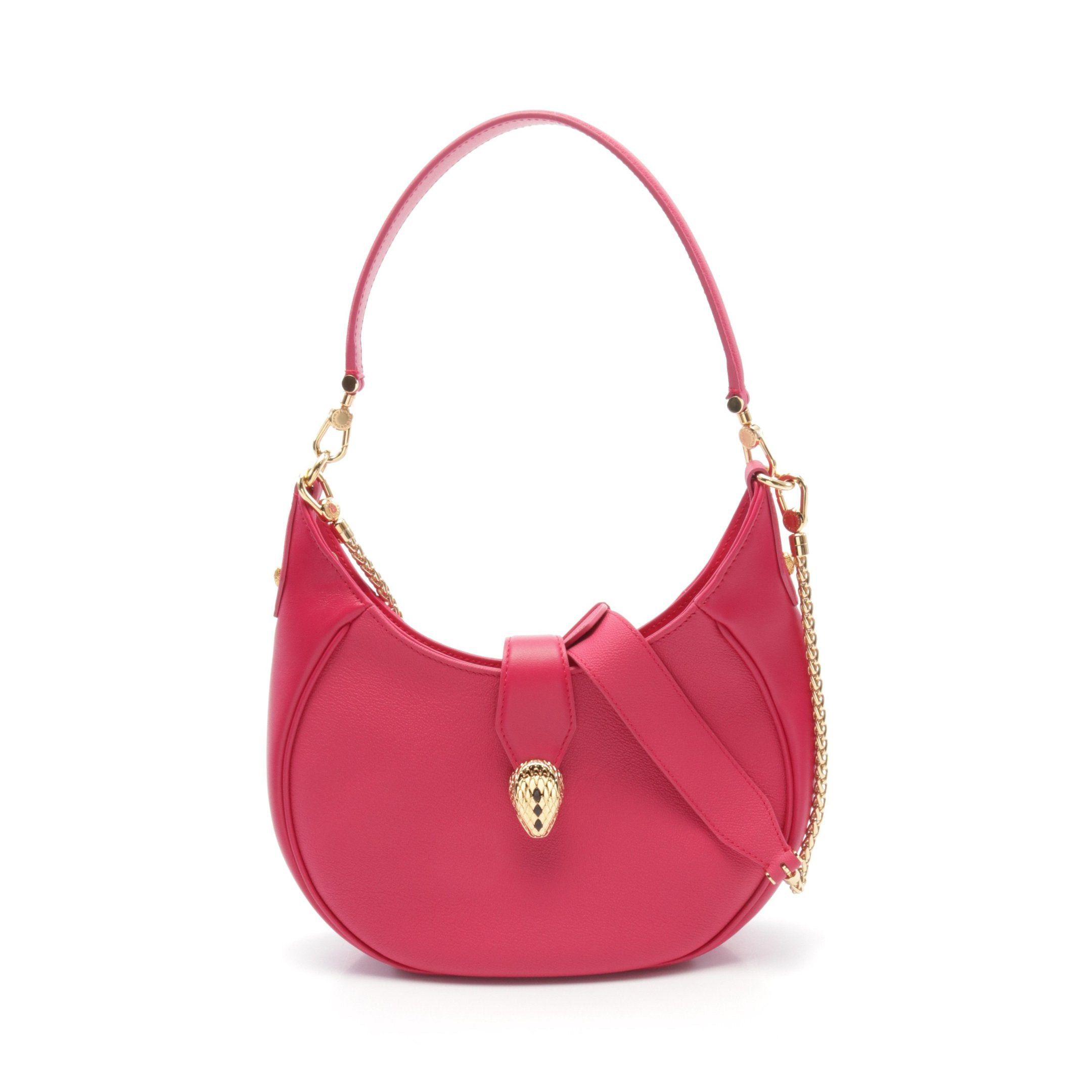 Bvlgari Bvlgari Serpenti Shoulder Bag Leather Pink Purple Size ONE SIZE - 1 Thumbnail