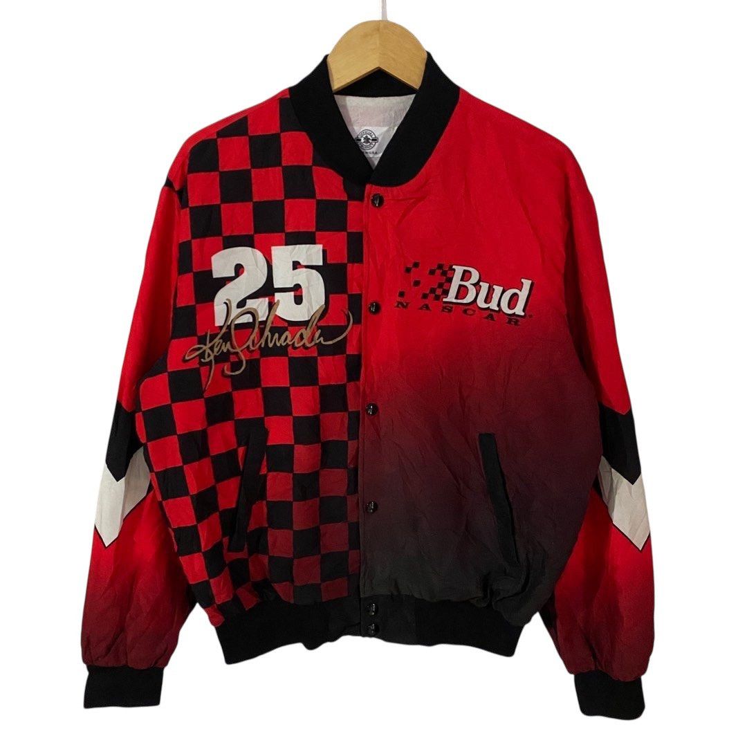 NASCAR Vintage Nascar Budweiser Bomber Jacket Size US M / EU 48-50 / 2 - 1 Thumbnail