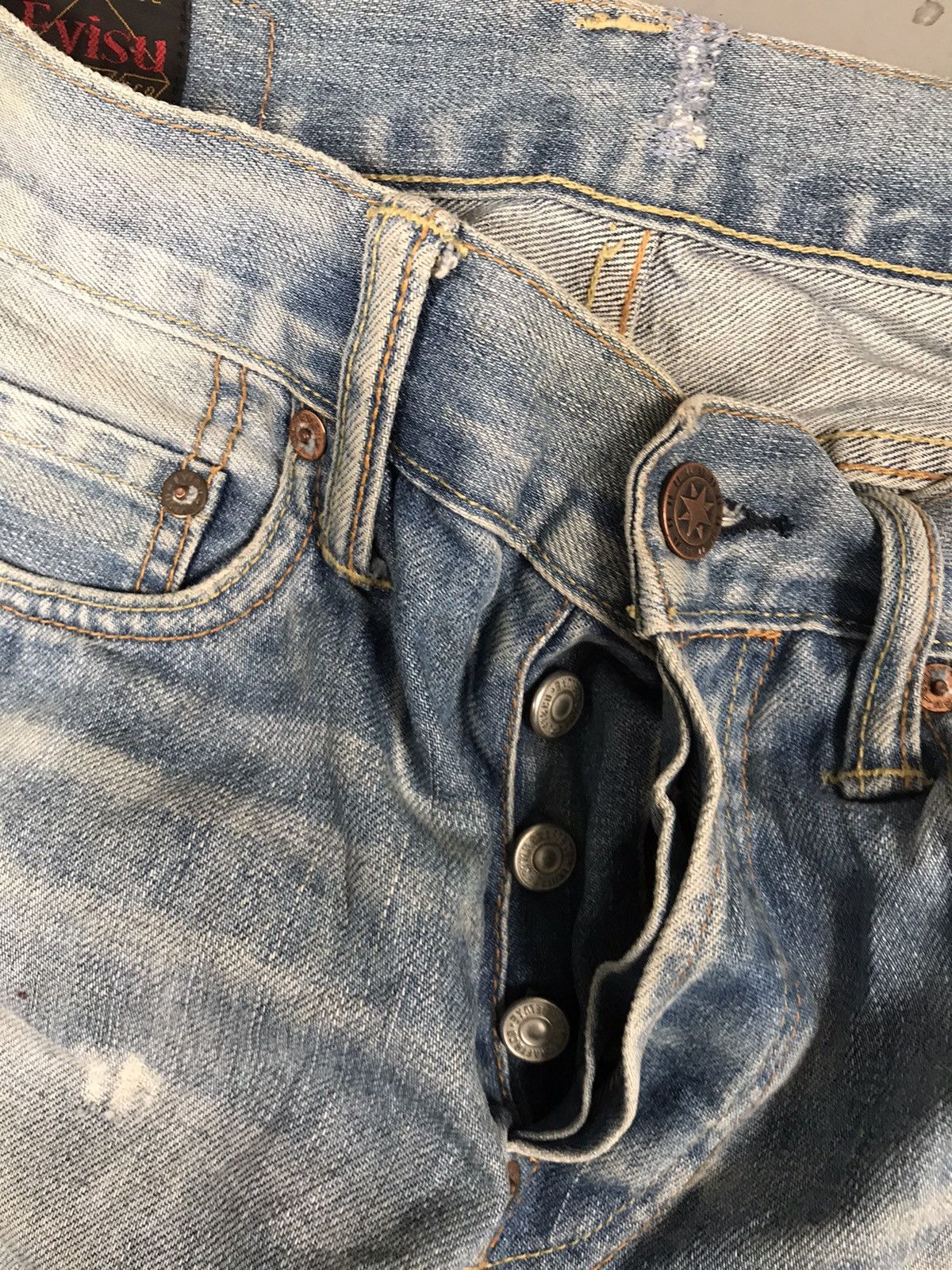 Evisu × Vintage Vintage Evisu seagull straight fit denim pant Size US 28 / EU 44 - 4 Thumbnail
