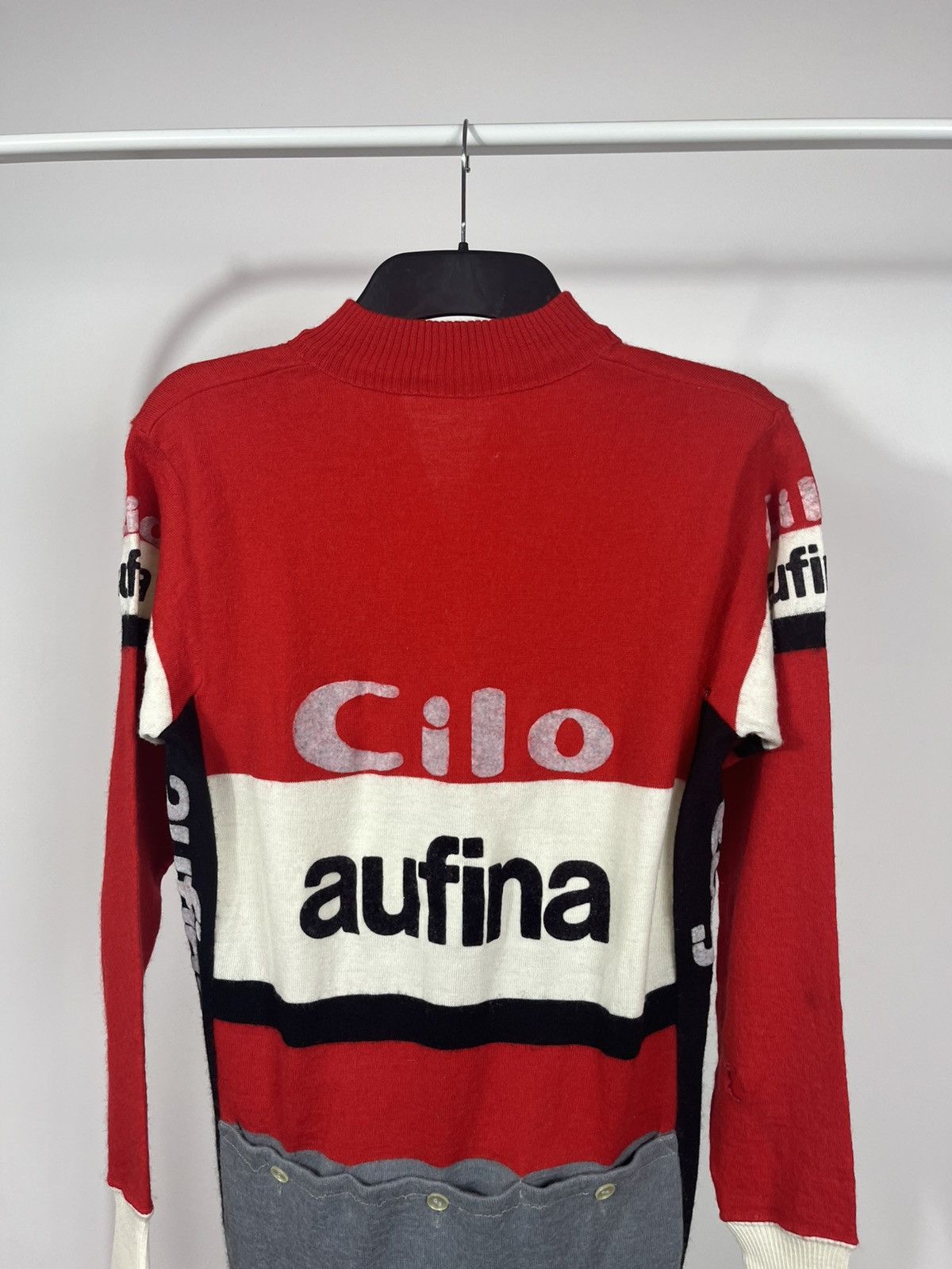 Other Vintage Cilo Aufina Cycling Jersey by SMS Santini Italy Size US M / EU 48-50 / 2 - 14 Thumbnail