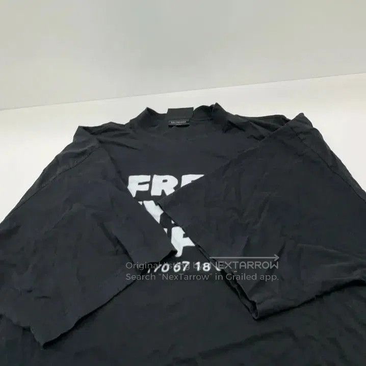 Balenciaga Black Graphic Short Sleeve T.