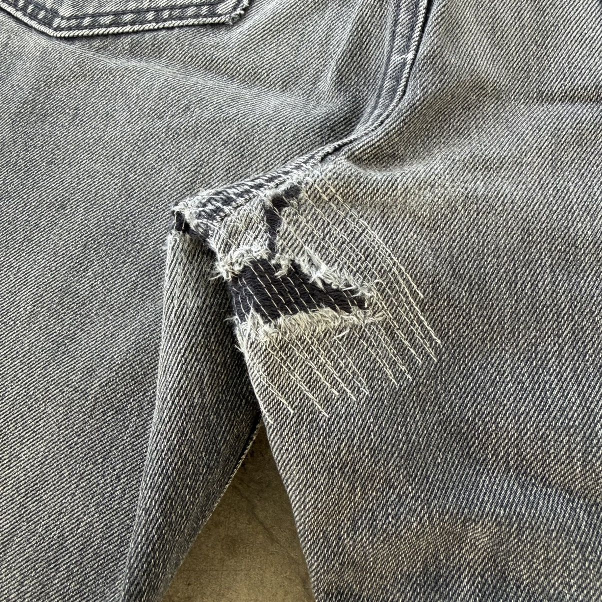 All Blacks W36x29 Vintage Japanese Black Denim Jean Pants Size US 36 / EU 52 - 10 Thumbnail