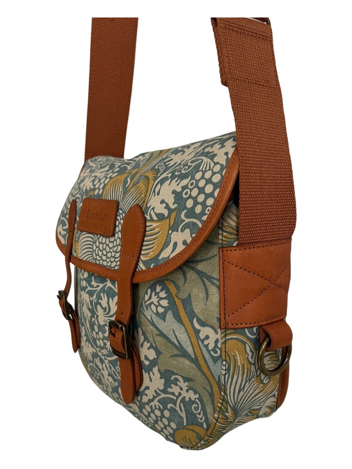 Barbour Barbour x William Morris 🌷Jacquard Leather Messenger Bag Size ONE SIZE - 6 Thumbnail