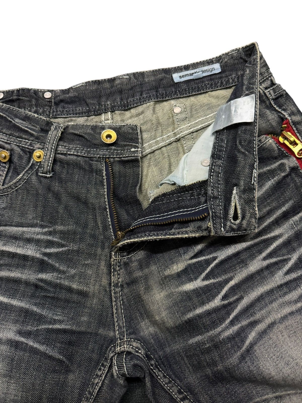 semanticdesign Vintage Semantic Design Japan Denim Jeans | Slim Bootcut W29 Size US 29 - 11 Thumbnail