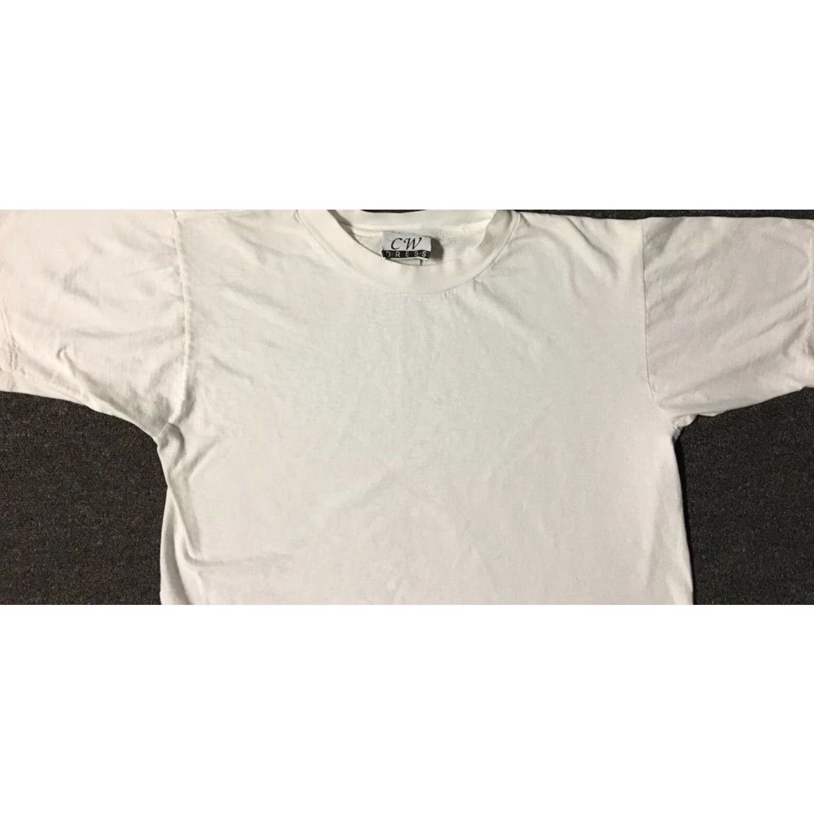 Vintage VINTAGE Shirt S Mens White 90s Grunge Biker Punk Skate Surf Trucker Mechanic Army Single Stitch Short Sleeve Size US S / EU 44-46 / 1 - 4 Thumbnail
