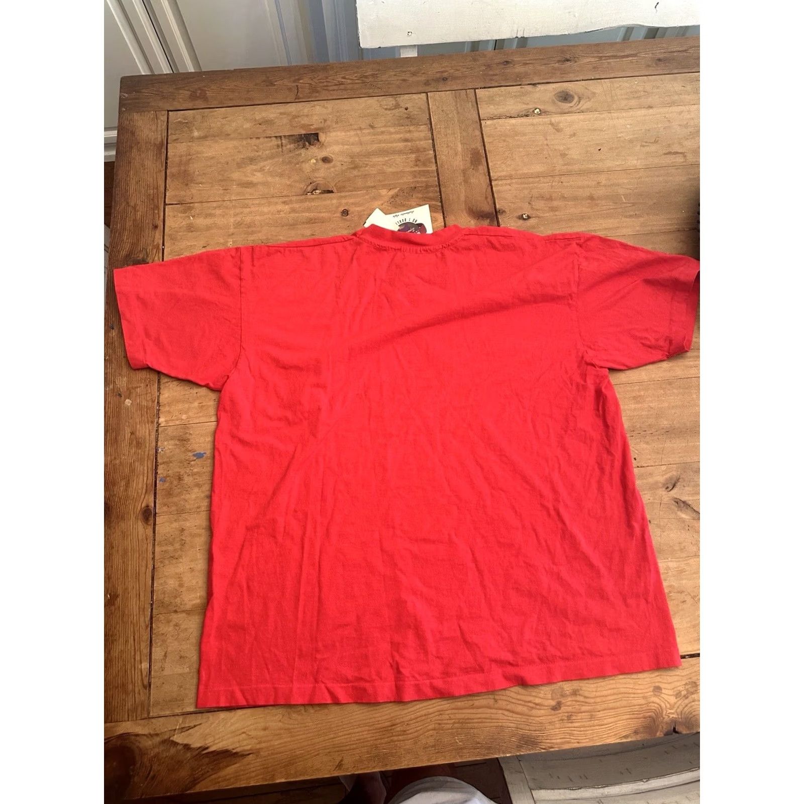 Vintage VINTAGE 90s ENUF International T-Shirt Embroidered Red Men XL NWT Single Stitch Size US XL / EU 56 / 4 - 8 Thumbnail