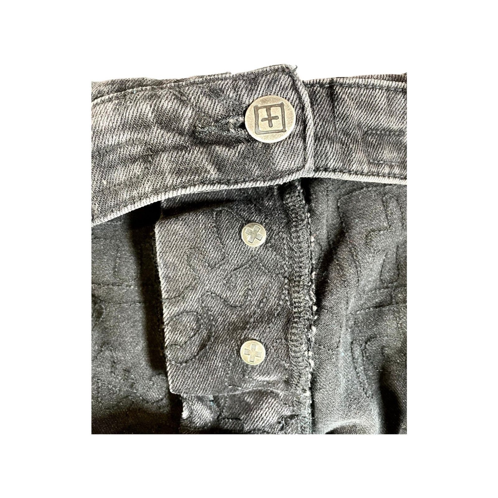 Ksubi Ksubi "All Over Logo" Black Jeans Size US 38 / EU 54 - 6 Thumbnail