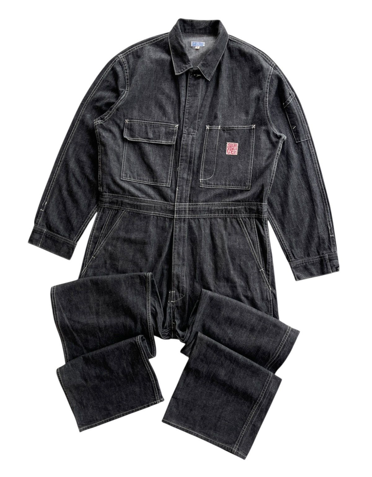 Sugar Cane RARE!!! 70s Sugar Cane Toyo Enterprices Denim Coverall Size US 40 / EU 56 - 2 Thumbnail