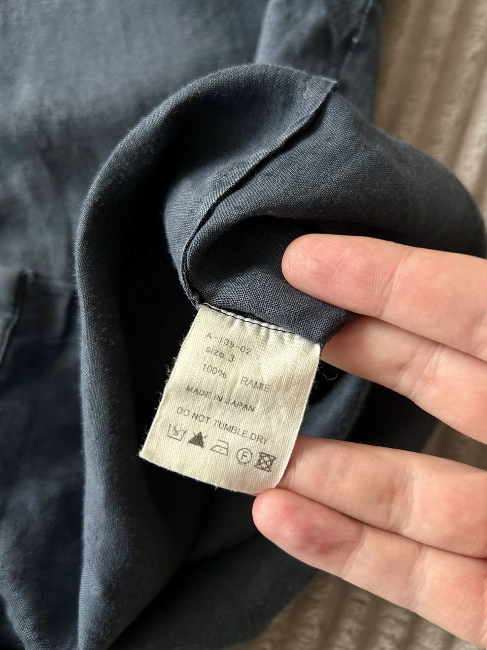The Viridi-anne Avialae Artisanal Washed Ramie Buttoned Navy Shirt Size 3/M Size US M / EU 48-50 / 2 - 6 Thumbnail
