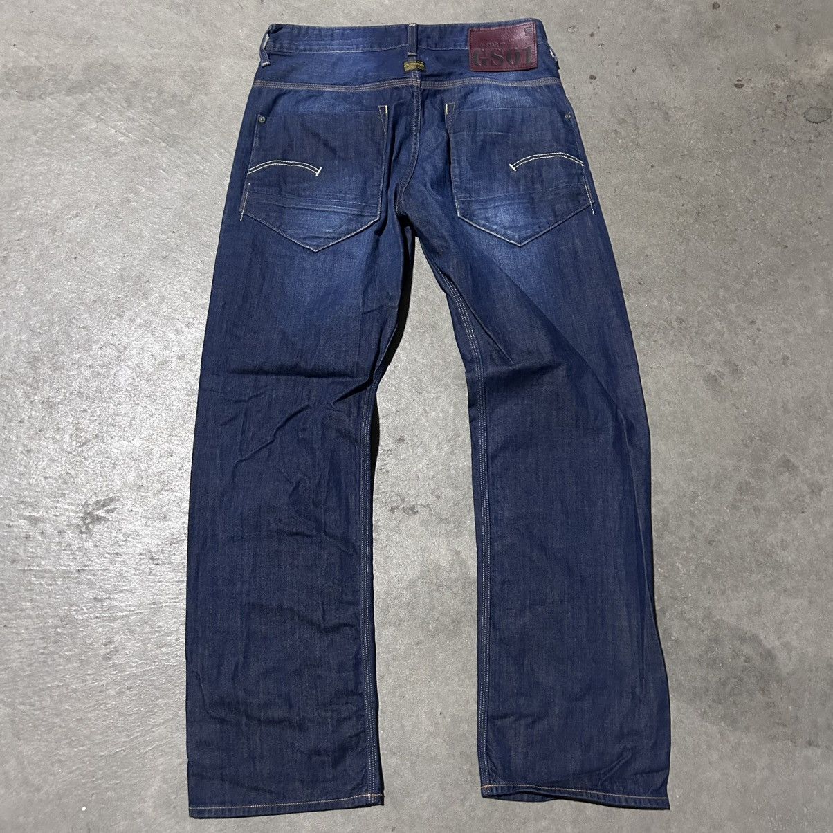 G-Star G star raw blue indigo denim jeans straight leg Size US 31 - 1 Thumbnail