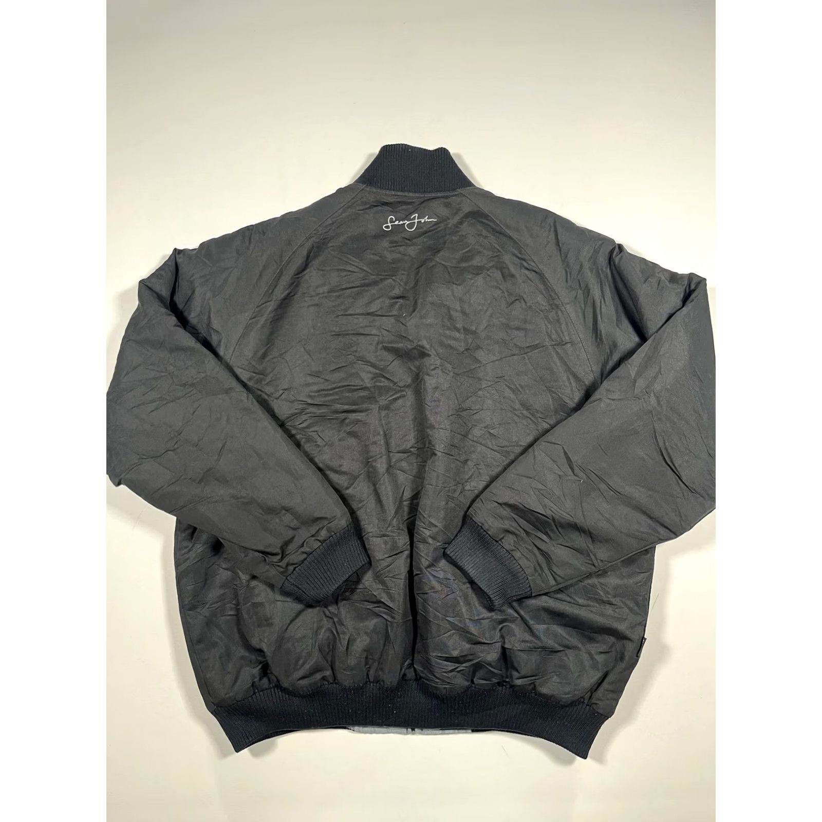 Sean John Sean John Jacket Mens L Gray Reversible Quilted Bomber Insulated Hip Hop Zip Front Full Zip Pockets Stand-Up Collar Casual Winter Size US L / EU 52-54 / 3 - 4 Thumbnail