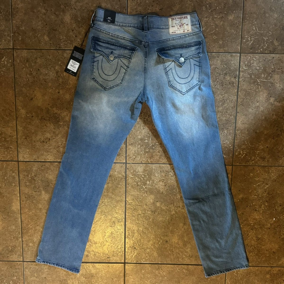 True Religion True Religion Blue Stitch Denim Size US 31 - 4 Thumbnail