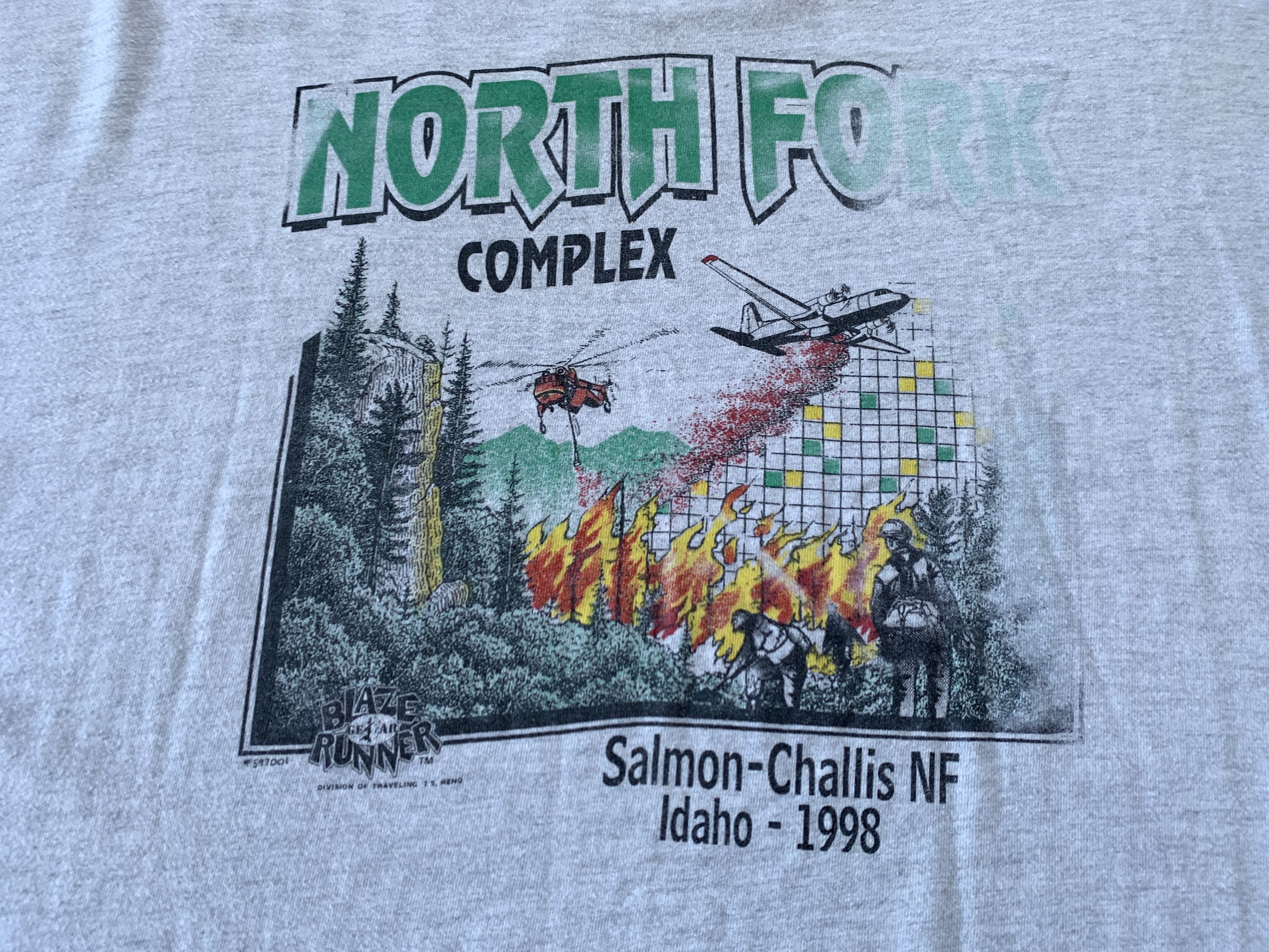 Hanes × Vintage North fork Complex Salmon-Chailis NF Vintage T-Shirt Size US XL / EU 56 / 4 - 8 Thumbnail