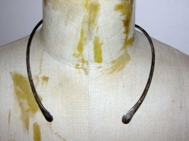 Designer Arts and Crafts Sterling Silver Collar Necklace Size ONE SIZE - 1 Thumbnail