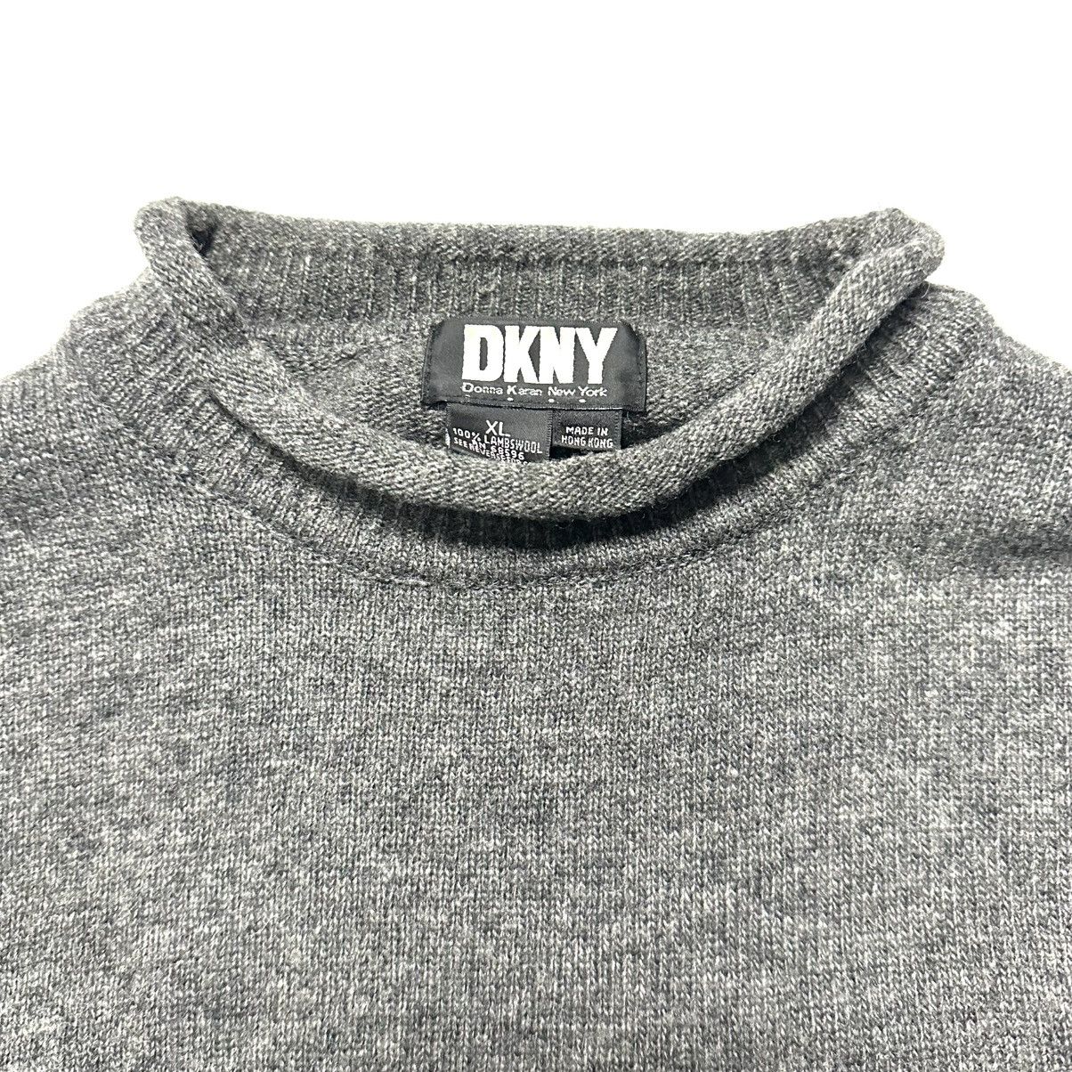 DKNY 90s DKNY Roll Neck Knit Sweater 3D Pocket Lambswool Pullover Size US XL / EU 56 / 4 - 5 Thumbnail
