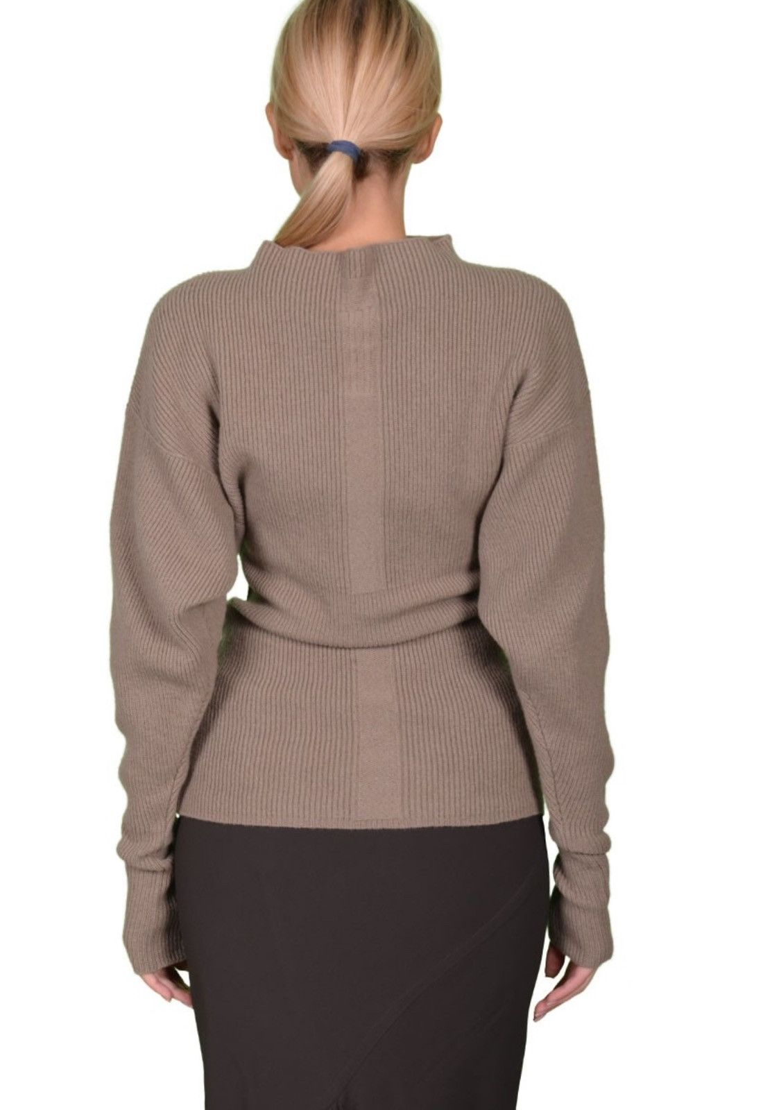 Rick Owens Last Size Rick Owens Knitted Wool Brown Sweater Size S / US 4 / IT 40 - 5 Thumbnail