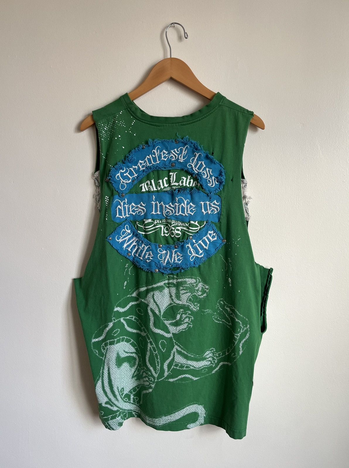 Affliction Crazy Vintage Affliction Style Tattoo Thrashed Tank Top Size US XL / EU 56 / 4 - 11 Thumbnail