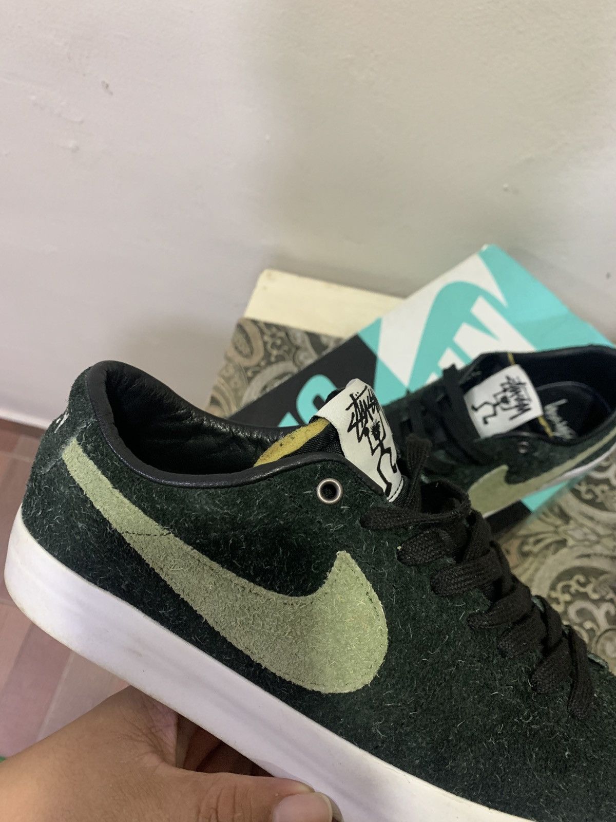 Nike × Stussy Stussy X Blazer Low SB Palm Green Size US 10.5 / EU 43-44 - 8 Thumbnail