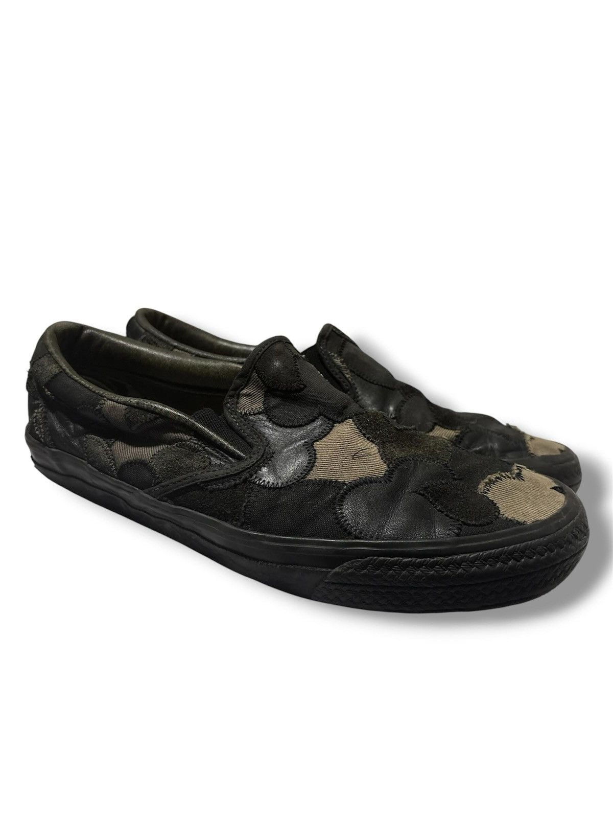 Number (N)ine Number nine AW03 crying heart patch slip on sneakers