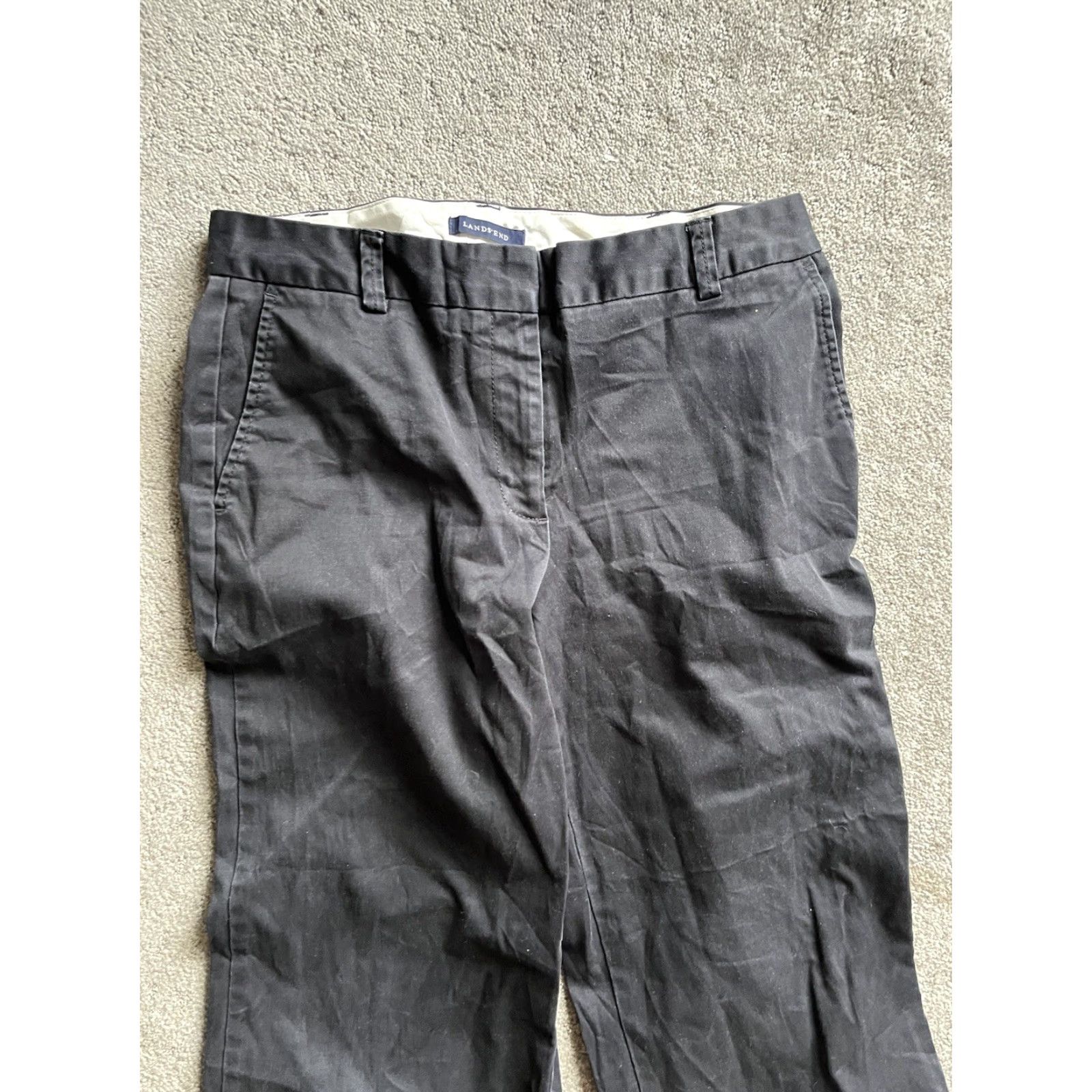 Lands' End Lands' End Slim Tapered Leg Jeans Fit 2 Womens 6 Navy Blue Wash S Hemmed Denim 27 Inseam 5-Pocket - Regular Mens? Size 28" / US 6 / IT 42 - 2 Thumbnail