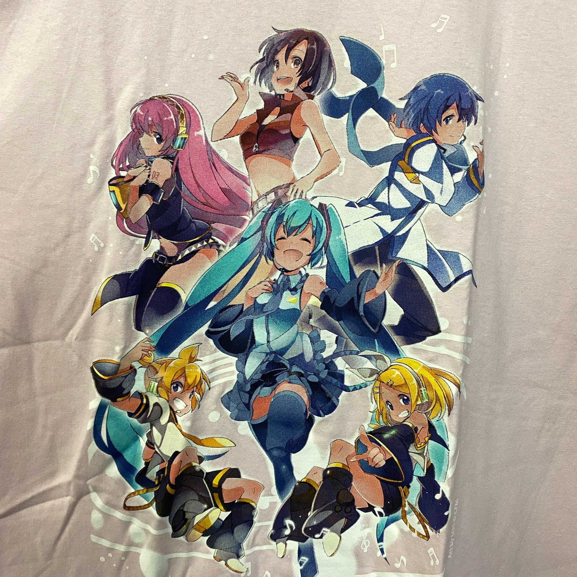 Anime Hatsune Miku Vocaloid Group Pink T-Shirt XL Size US XL / EU 56 / 4 - 2 Thumbnail