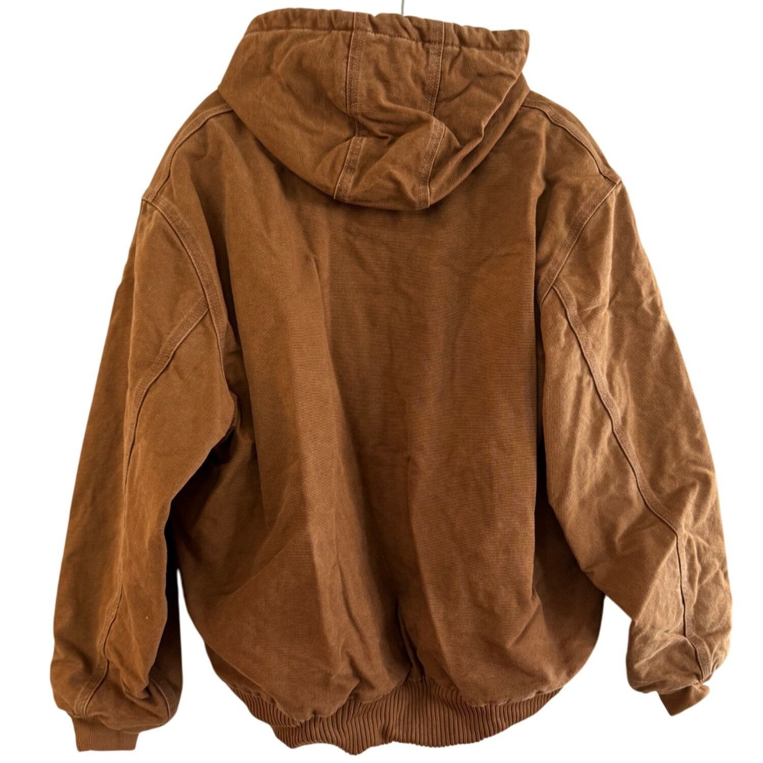 Carhartt Vintage Carhartt Brown Quilted-Lined Hooded Canvas Jacket XL Size US XL / EU 56 / 4 - 2 Thumbnail