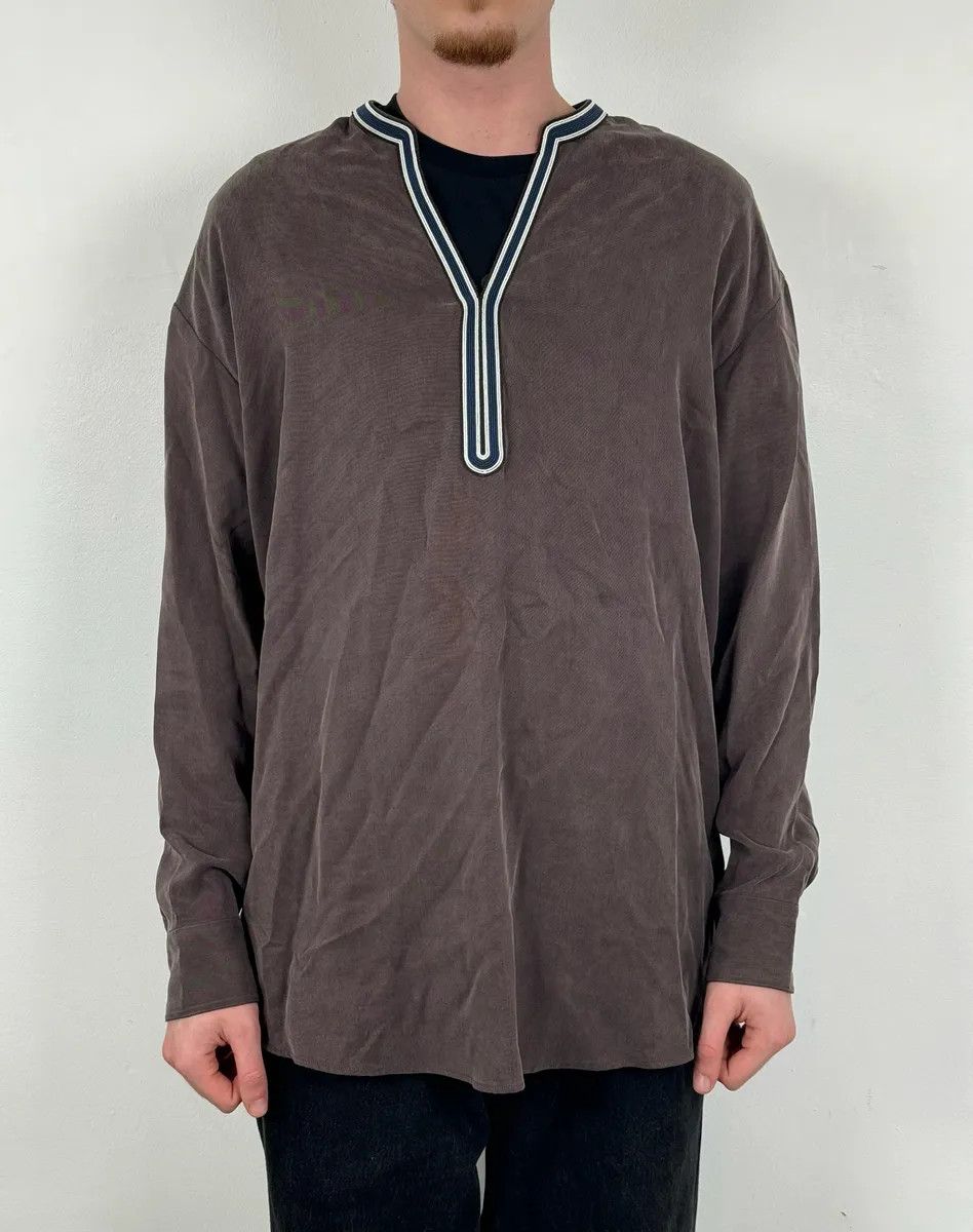 Louis Vuitton Louis Vuitton Brown Sample Tunisian Longsleeves Size US L / EU 52-54 / 3 - 2 Thumbnail