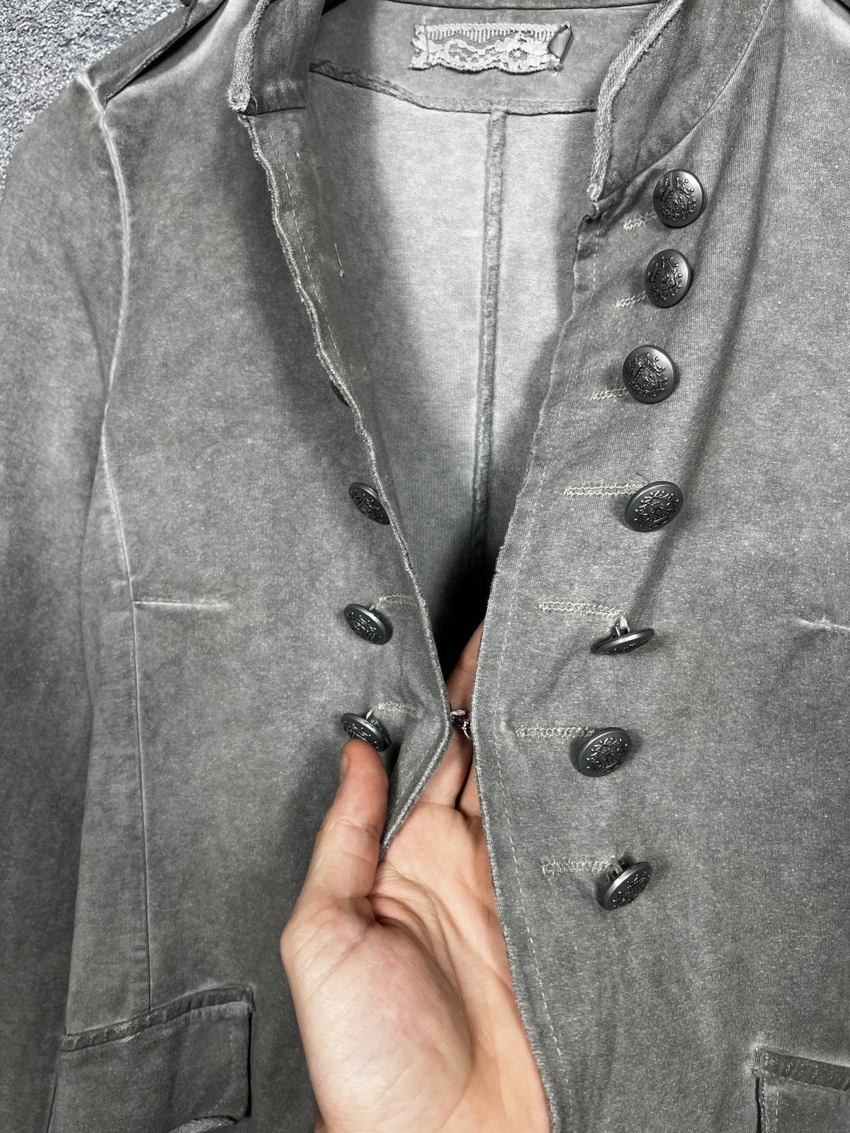 Hysteric Glamour 00s Military Napoleon Washed Jacket Gothic Balmain Style Size M / US 6-8 / IT 42-44 - 5 Thumbnail