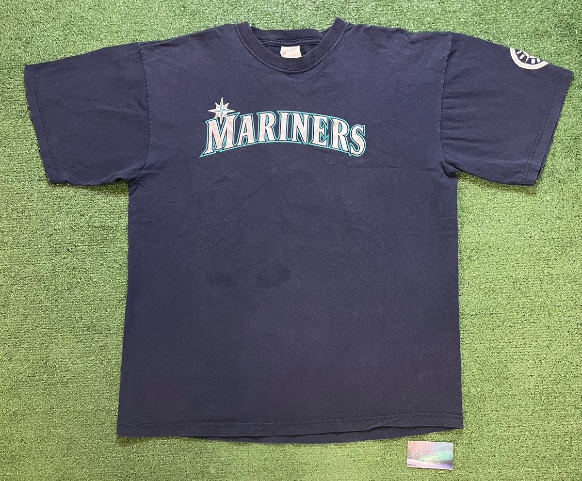 Majestic × Other Vintage 1990s Seattle Mariners Ichiro #51 player tee Size US XL / EU 56 / 4 - 1 Thumbnail