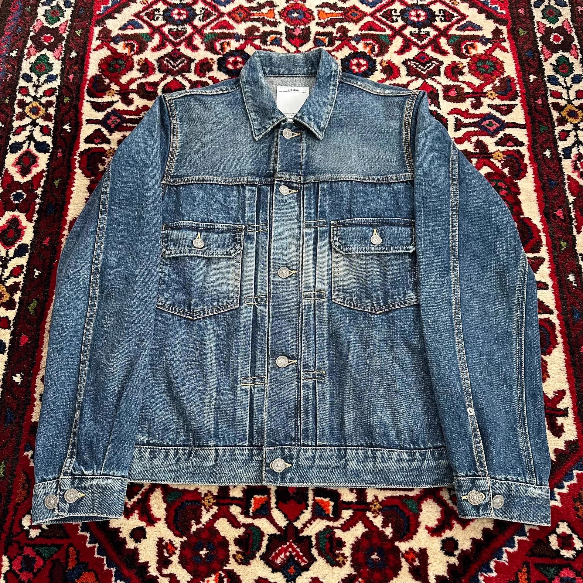 Visvim visvim 101 11aw 2nd yellow mud snake denim jacket Size US M / EU 48-50 / 2 - 2 Thumbnail