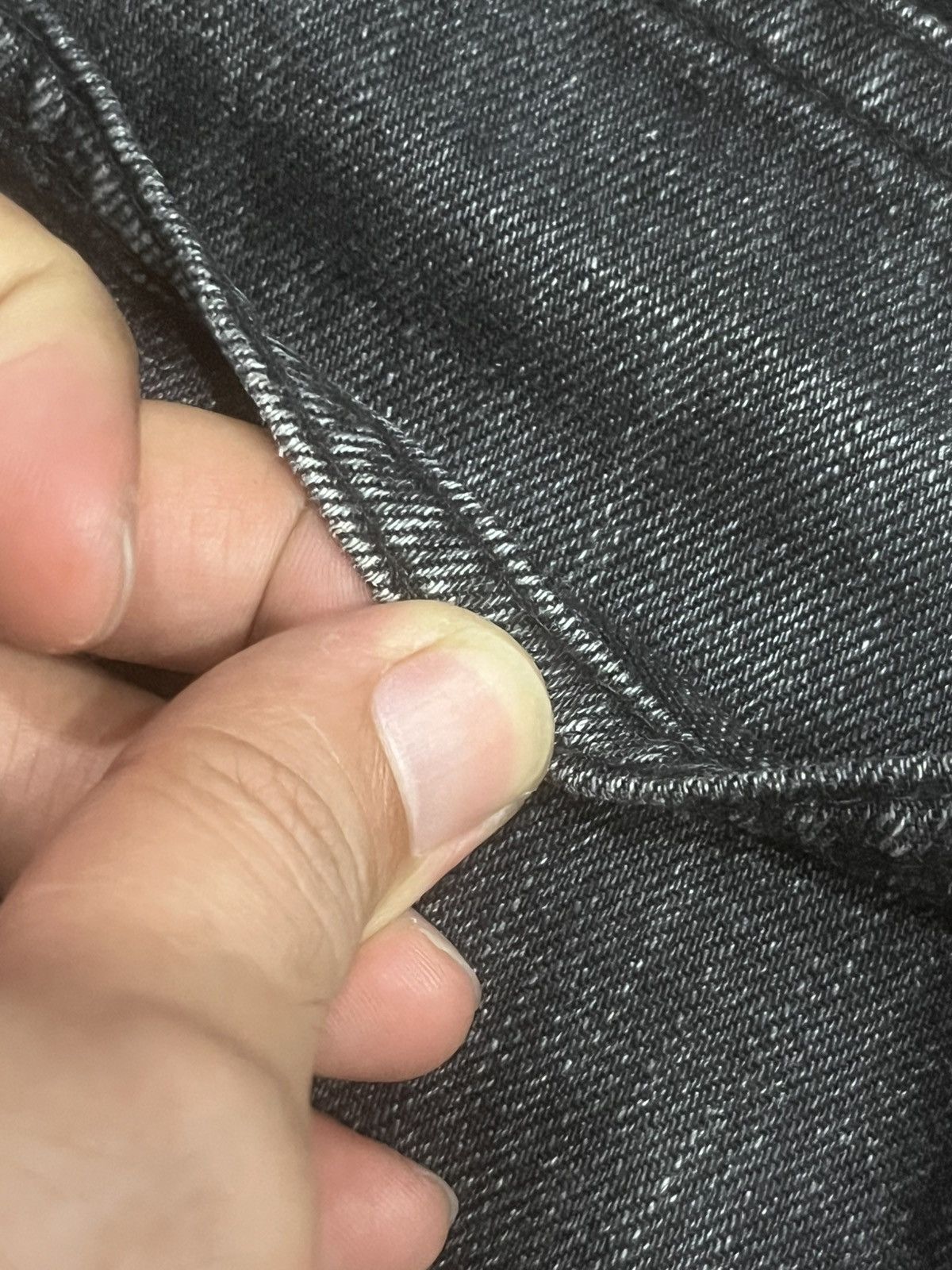 Full Count & Co. Vintage Japan Full Count & Co Black Faded Selvedge Jeans Size US 30 / EU 46 - 11 Thumbnail