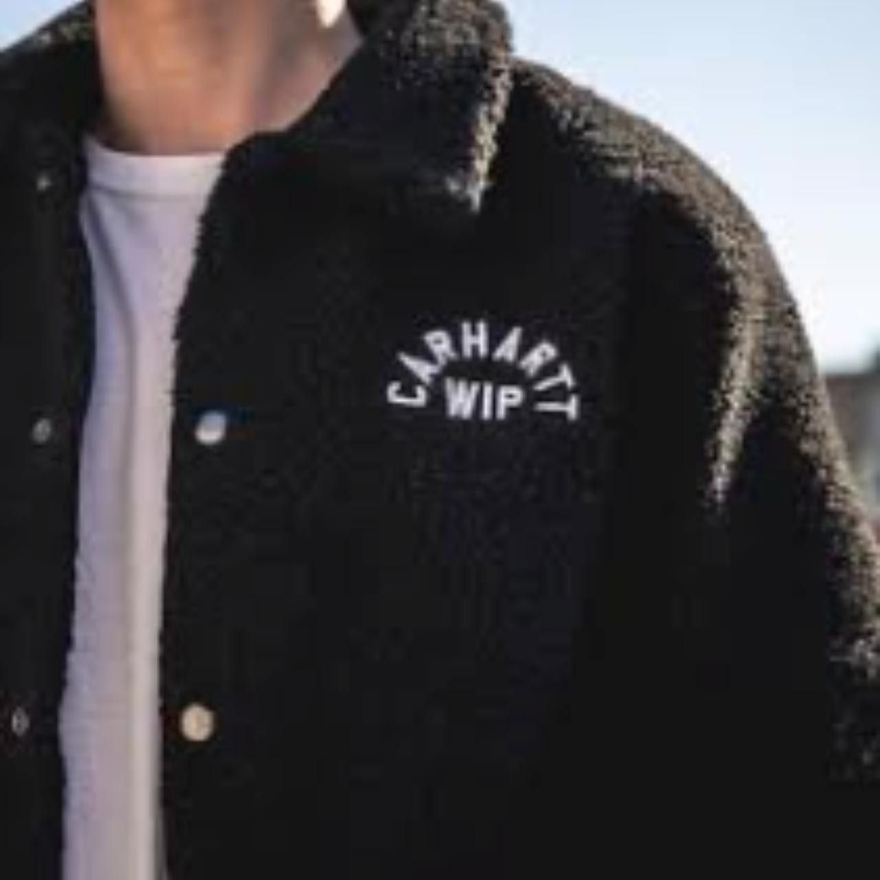 Carhartt Wip Carhartt WIP Arch Coach Black Sherpa-Style Jacket - Medium Size US M / EU 48-50 / 2 - 3 Thumbnail