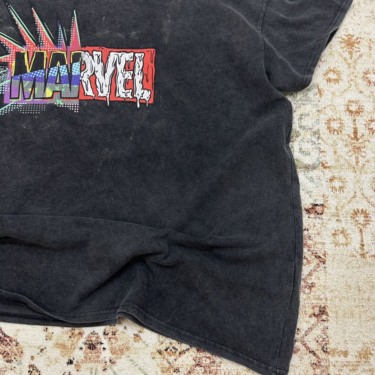 Marvel Comics × Vintage Vintage Marvel T-shirts Big Logo Grunge Style Y2K 00s Size US XXL / EU 58 / 5 - 4 Thumbnail