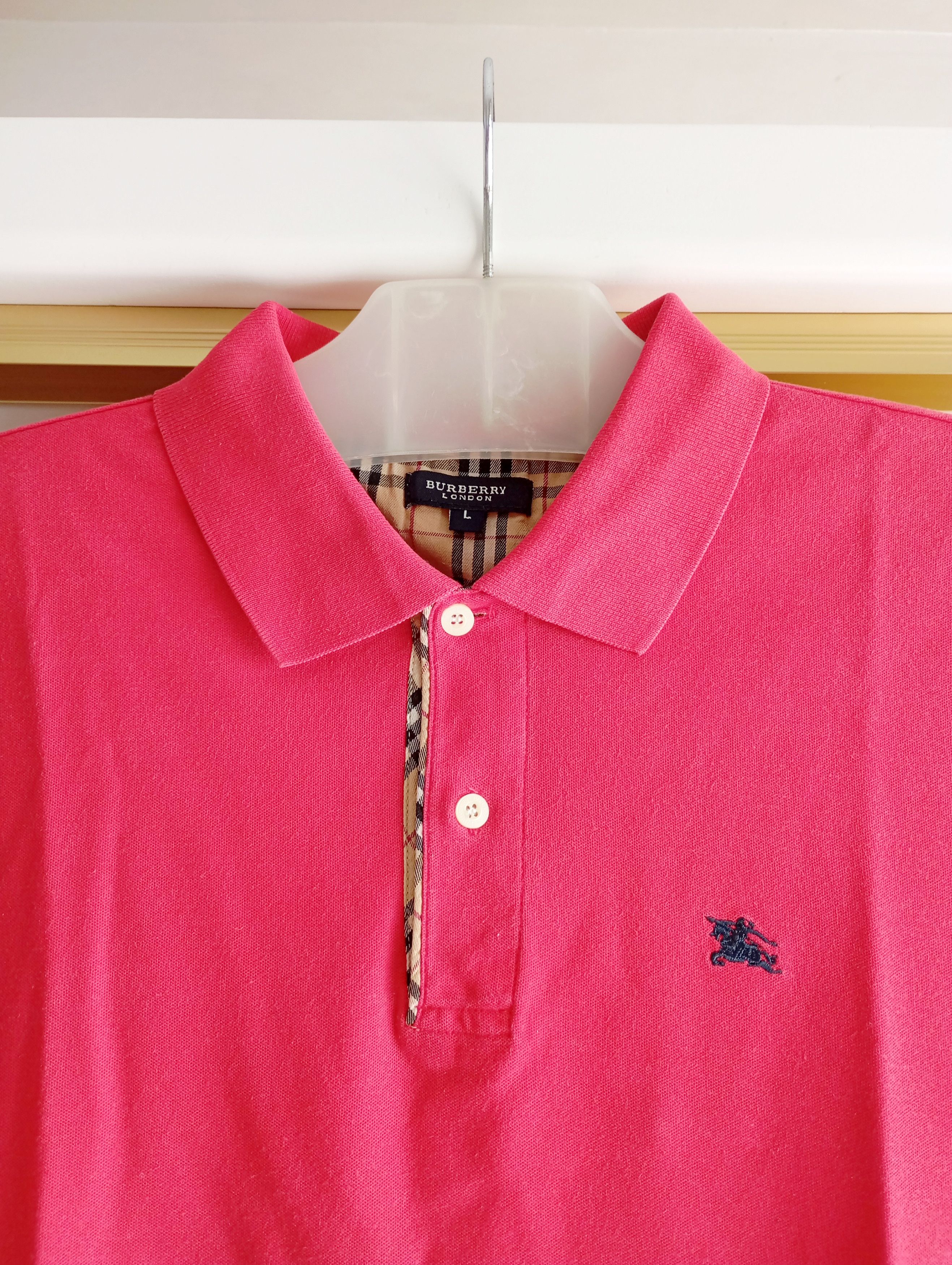 Burberry Vintage Burberry Nova Check Polo Shirt Made In Hongkong Size L / US 10 / IT 46 - 4 Thumbnail