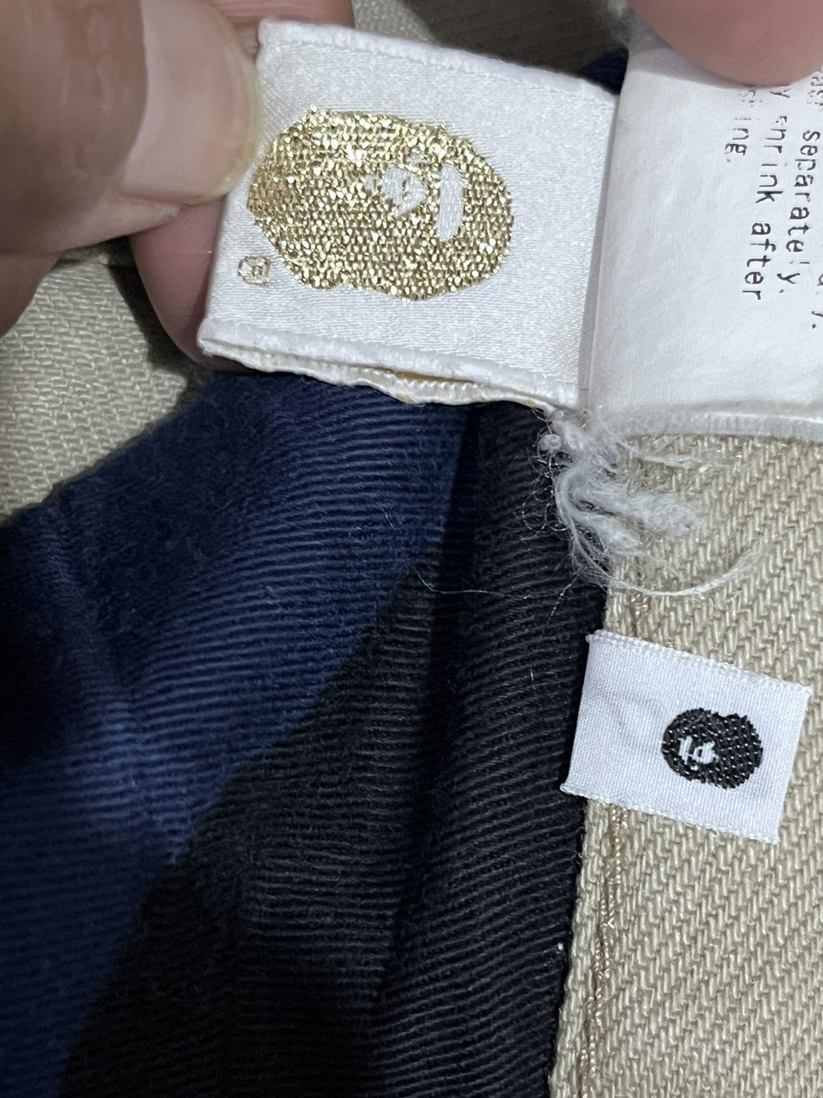 Bape Vintage Bape jeans embroidered logos Size US 33 - 10 Thumbnail
