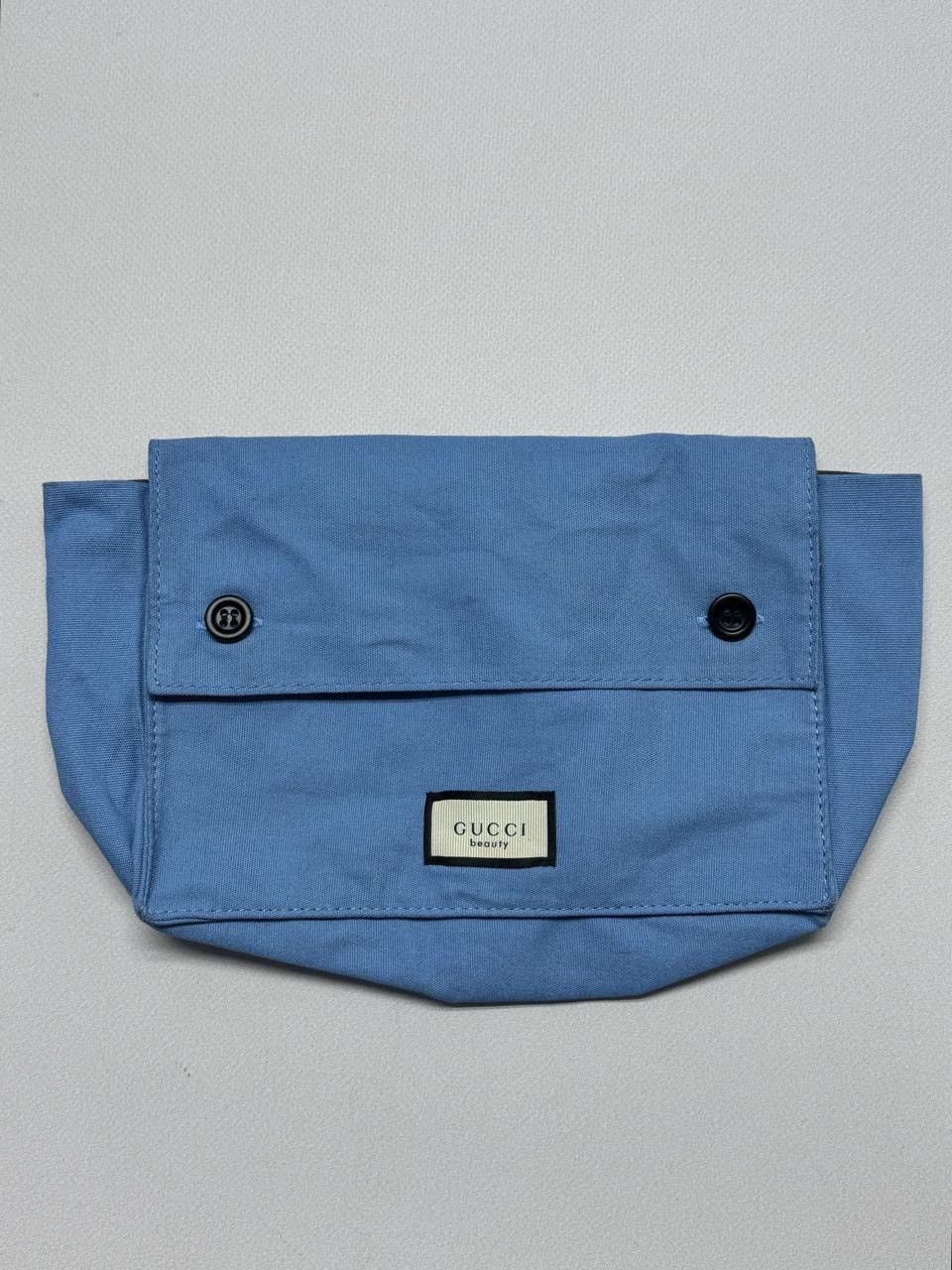Vintage Gucci Beauty Blue Canvas Toiletry Pouch Size ONE SIZE - 1 Thumbnail