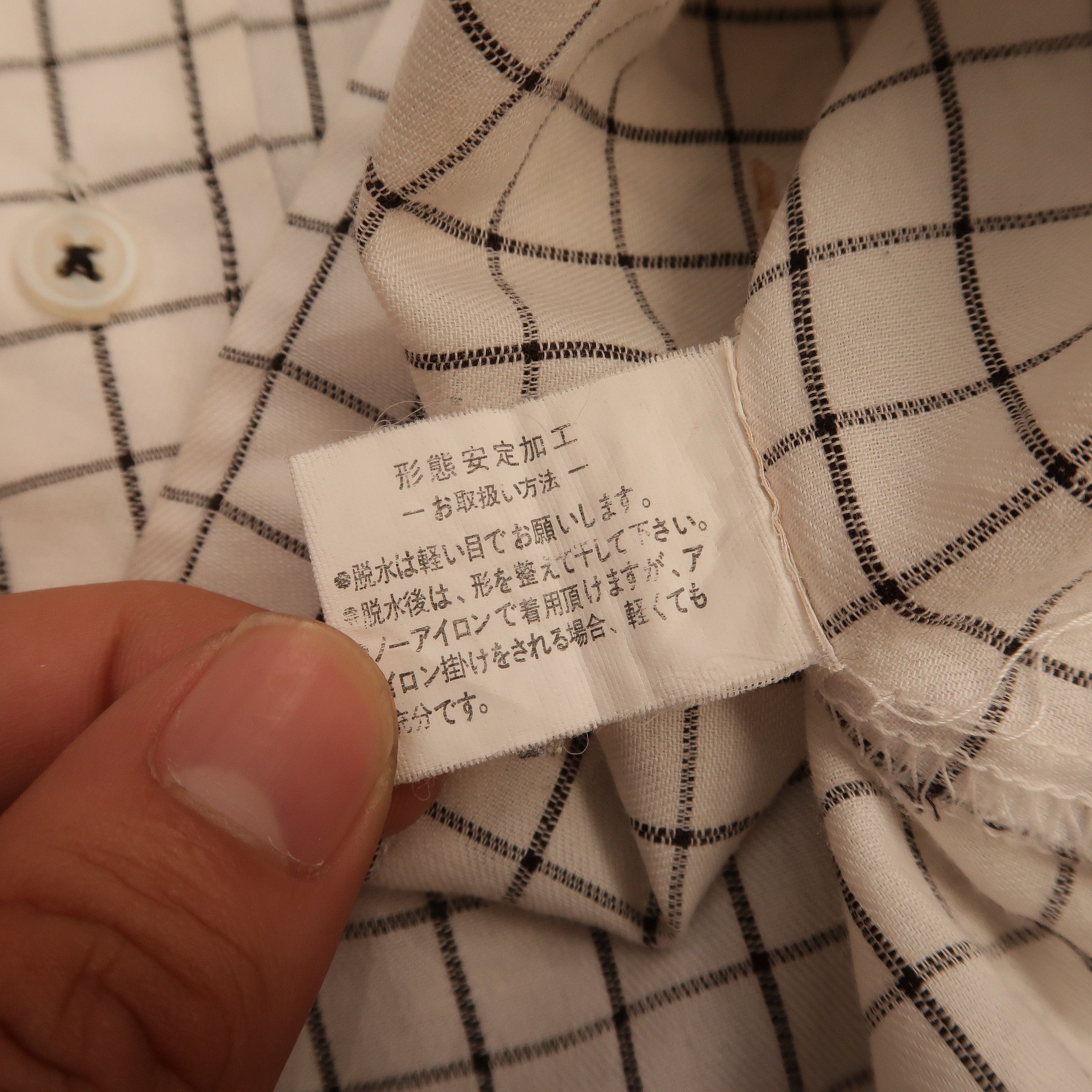 Yohji Yamamoto 90s Sacsny Y’Saccs Yohji Yamamoto Plaid Shirt Button Up Size US M / EU 48-50 / 2 - 10 Thumbnail