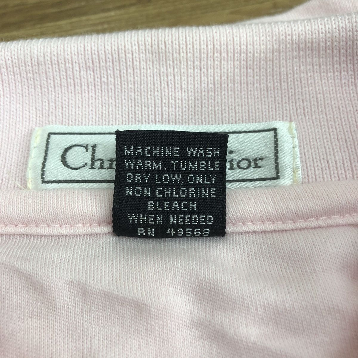Dior Vintage DIOR CHRISTIAN DIOR Embroidered Pink Polo Tee Shirt Size S / US 4 / IT 40 - 5 Thumbnail