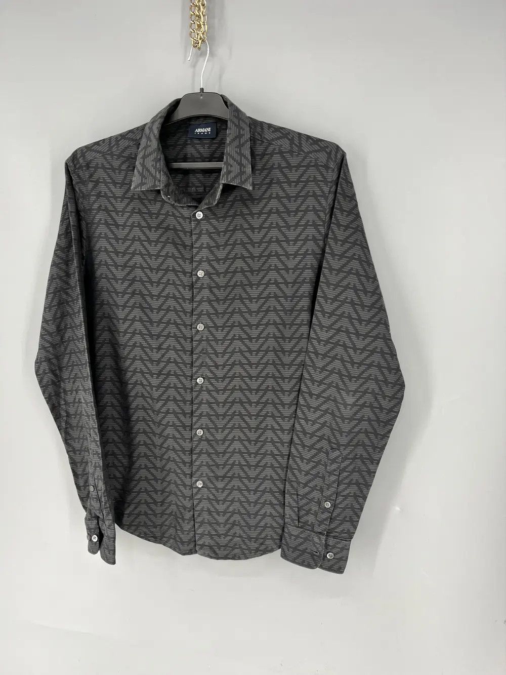 Giorgio Armani Vintage Shirt Armani Collezioni JEANS Size XL Rare Size US L / EU 52-54 / 3 - 3 Thumbnail
