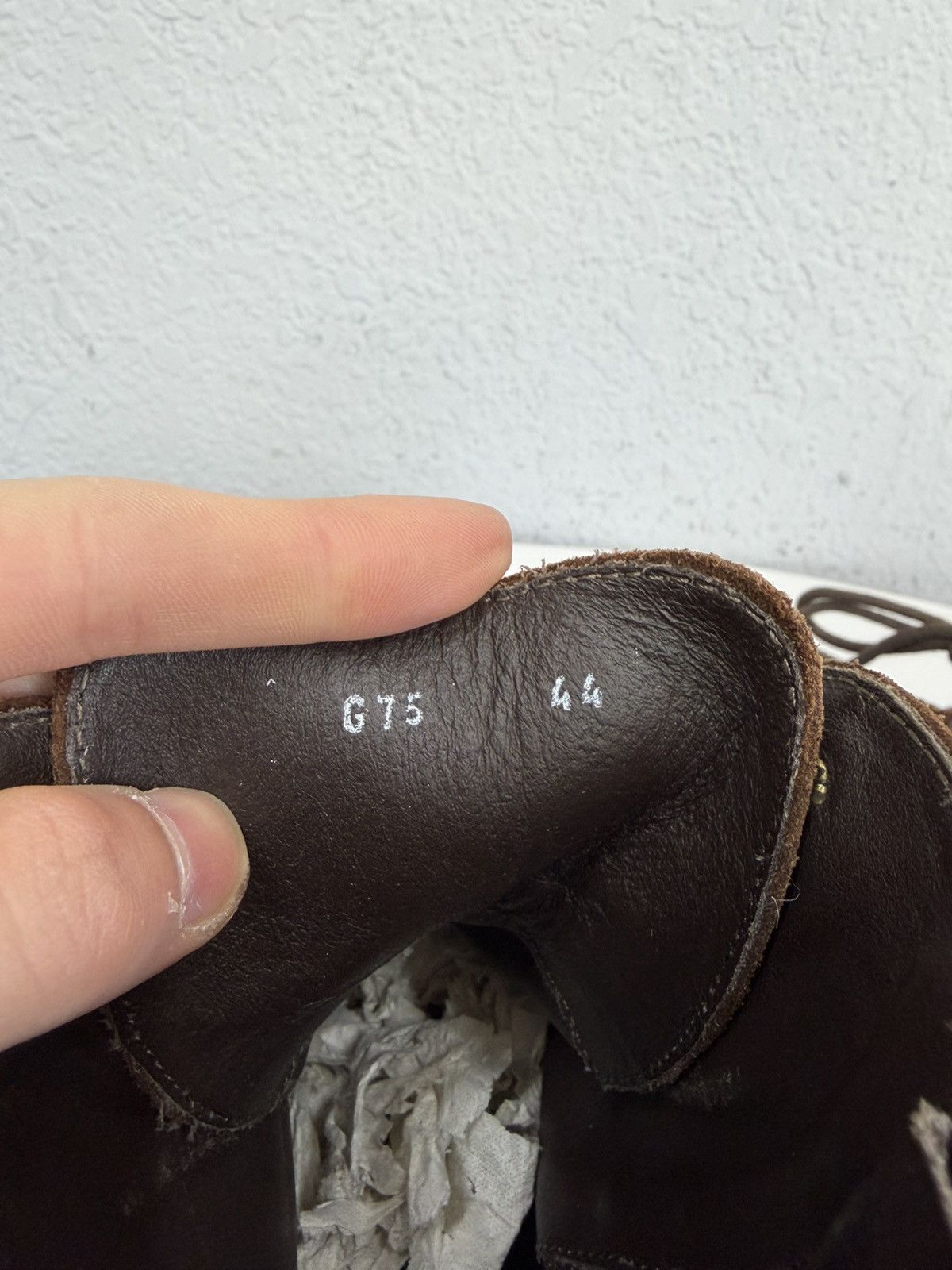 If Six Was Nine Vintage Y2K Guidi CCP Style Distressed Leather Biker Boots Size US 10 / EU 43 - 13 Thumbnail